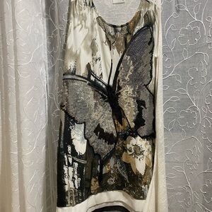 Fleur de Lis sequin butterfly tunic